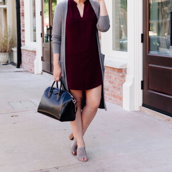 all in favor hailey crepe dress